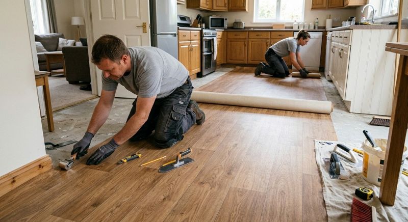 Linoleum Floor Installation in Encinitas, CA