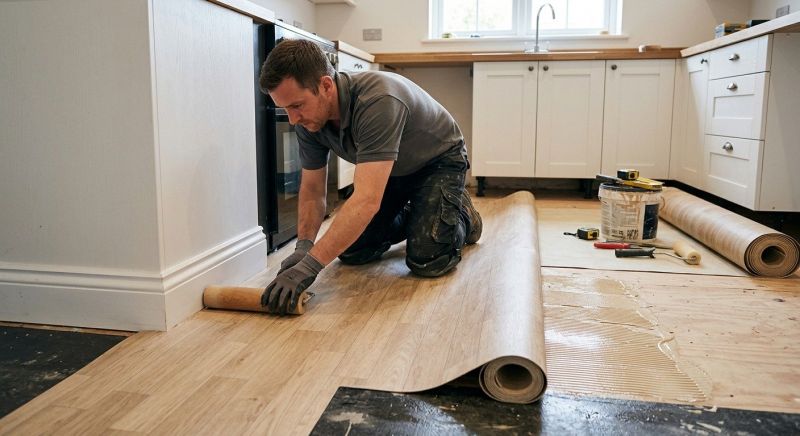 Sheet Linoleum Installation in Lakeside, CA