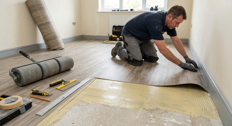 Sheet Vinyl Installation in Encinitas, CA