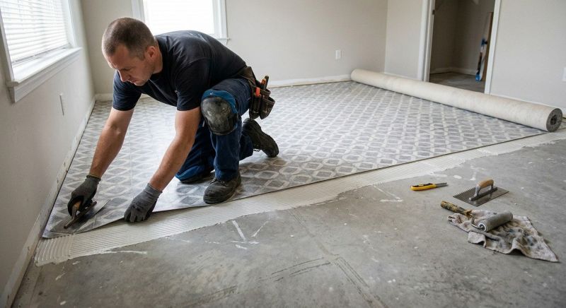 Sheet Vinyl Installation in Encinitas, CA