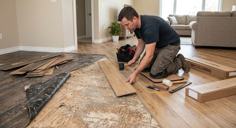Vinyl Floor Replacement in Encinitas, CA