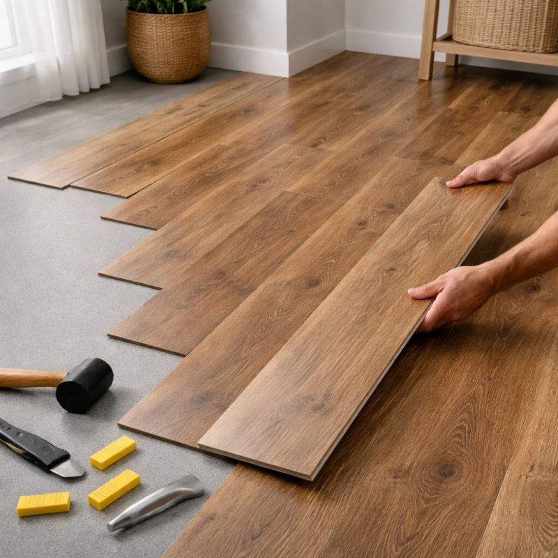 Vinyl Plank Floor Installation in Encinitas, CA