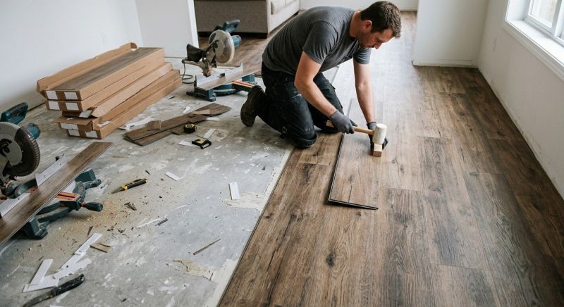 Vinyl Plank Floor Installation in Encinitas, CA